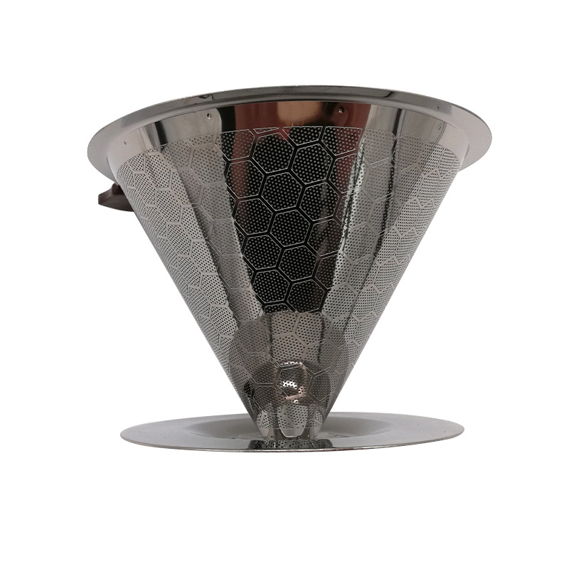 Set filtru cafea Honeycomb, plasă 600 mesh, dublu strat, cu cană și filtru de hârtie (stil japonez)