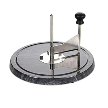 Tăietor de brânză cu disc de marmură — instrument de bucătărie din oțel inoxidabil