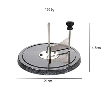 Tăietor de brânză cu disc de marmură — instrument de bucătărie din oțel inoxidabil