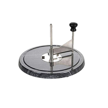 Tăietor de brânză cu disc de marmură — instrument de bucătărie din oțel inoxidabil