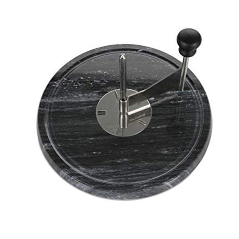Tăietor de brânză cu disc de marmură — instrument de bucătărie din oțel inoxidabil