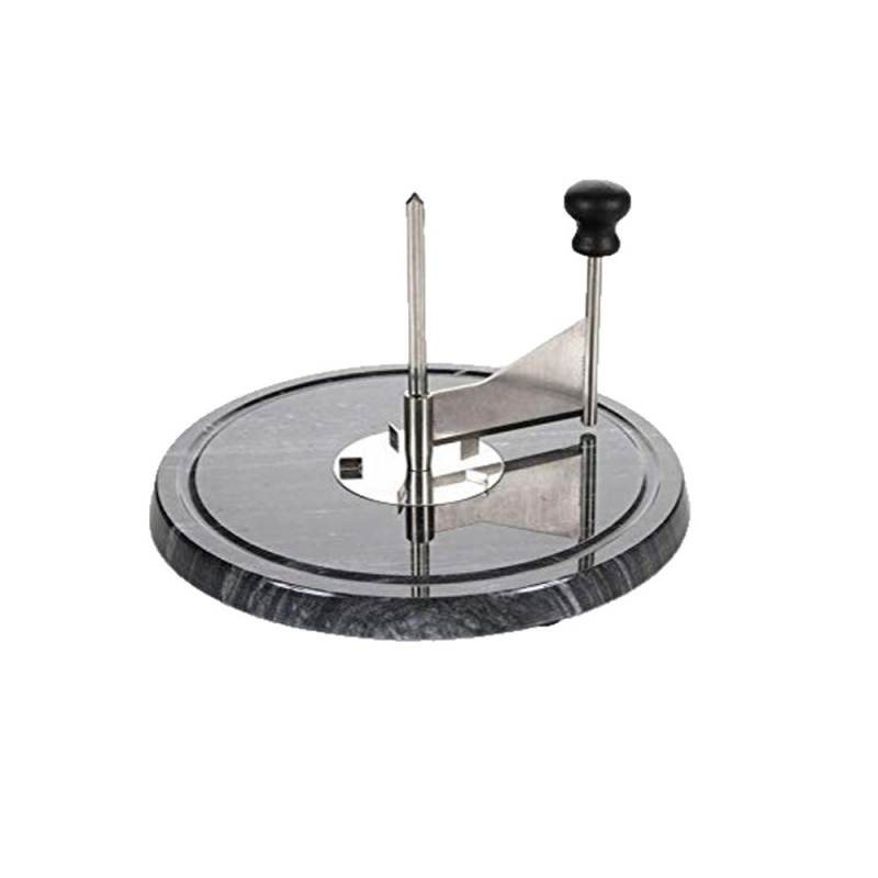Tăietor de brânză cu disc de marmură — instrument de bucătărie din oțel inoxidabil