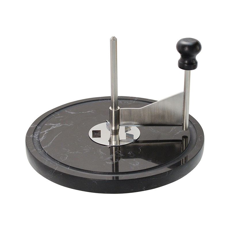 Tăietor de brânză cu disc de marmură — instrument de bucătărie din oțel inoxidabil