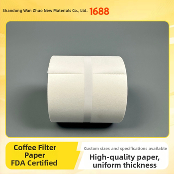 Jednorázové rolky filtra na kávu pre espresso stroje, prispôsobiteľné; z dreveného celulozového materiálu; 10 cm x 200 m; 33 g; moderný minimalistický štýl.