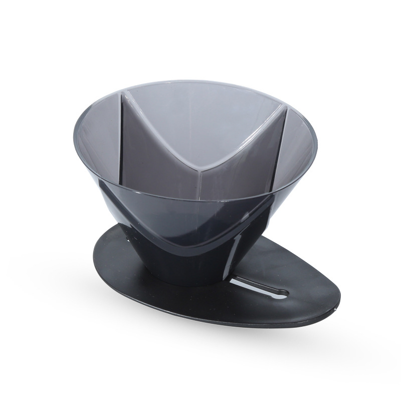 Filtru de cafea detașabil, mare, negru, pentru preparare prin turnare