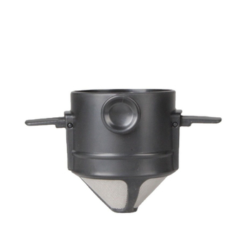 Little Angel filtru de cafea portabil din oțel inoxidabil, pliabil, reutilizabil, fără filtru de hârtie, pentru pour-over