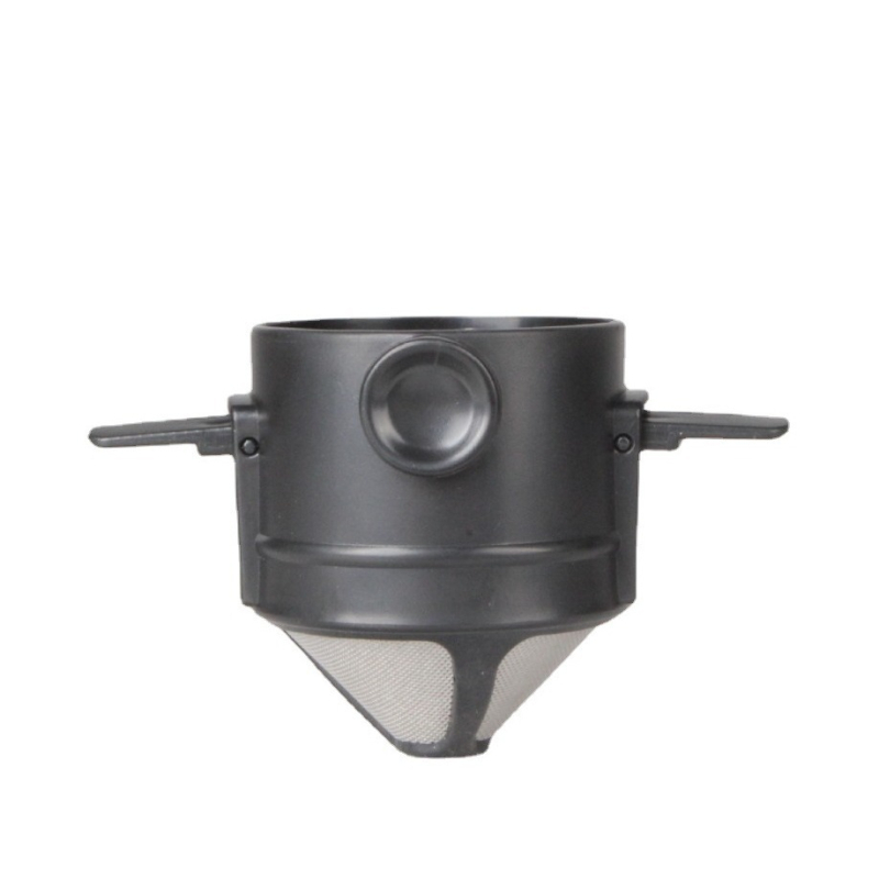 Little Angel filtru de cafea portabil din oțel inoxidabil, pliabil, reutilizabil, fără filtru de hârtie, pentru pour-over