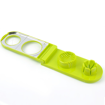 Tăietor de ouă din oțel inoxidabil, cap din plastic dublu, cu două capete