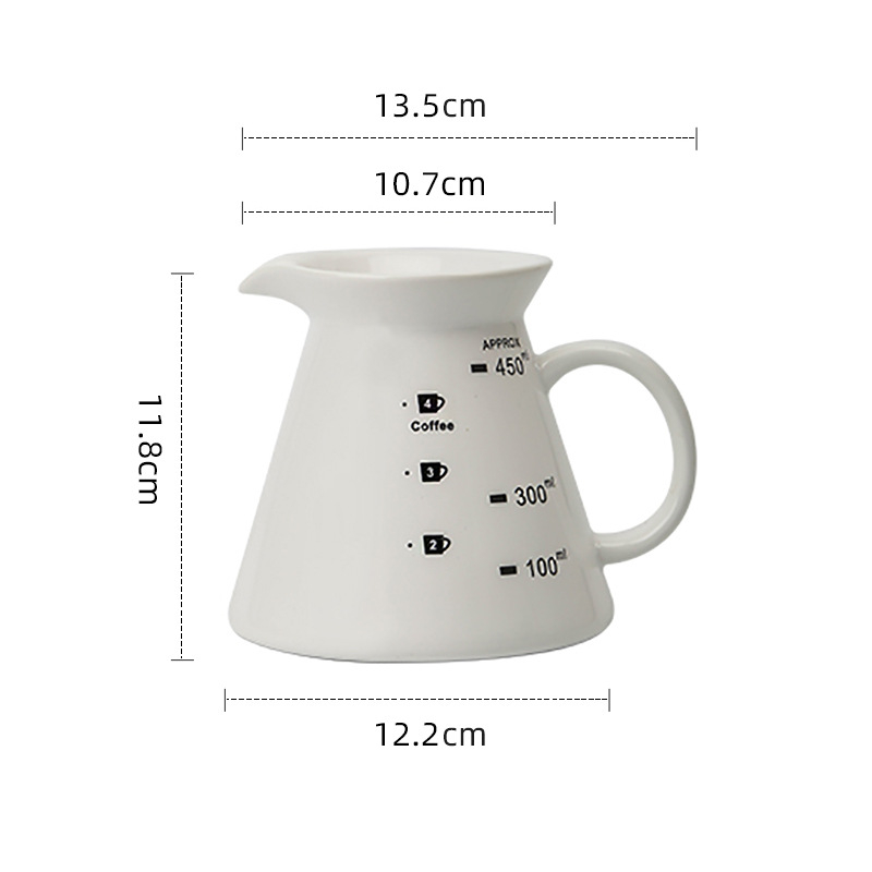Set de cafea turnat manual, cană ceramică pentru filtrare și filtru V60