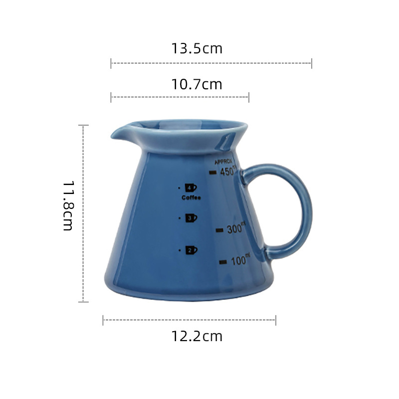 Set de cafea turnat manual, cană ceramică pentru filtrare și filtru V60