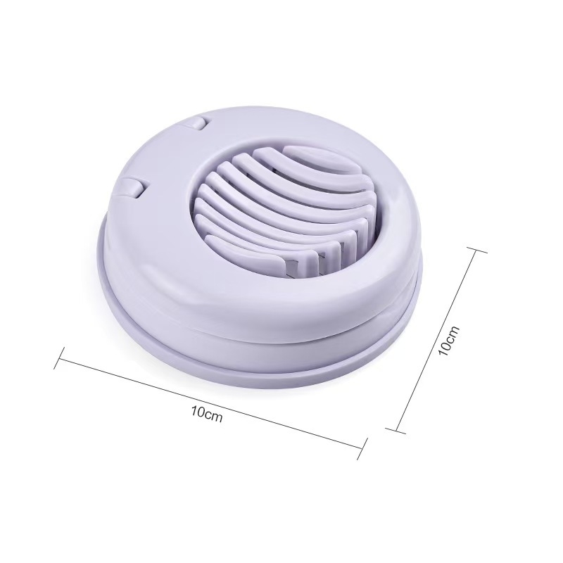 Tăietor multifuncțional pentru căpșuni și ouă pentru cofetărie de casă, cu separator de ou în formă de petală (carcasă din ABS, lame din oțel inoxidabil 304)