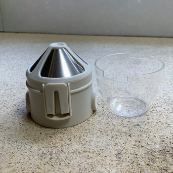 Little Angel Filtru de cafea în ceașcă, cu plasă dublă din oțel inoxidabil 304, filtru pliabil cu suport pentru ureche pentru cafea turnată