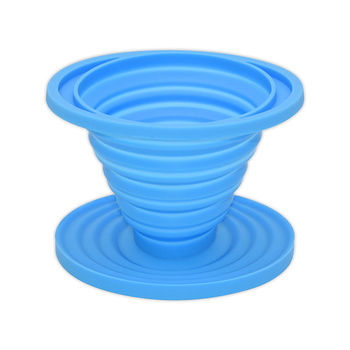 Filtru de cafea pliabil din silicon, calitate alimentară, portabil, pentru uz casnic și în aer liber, filtru pour-over