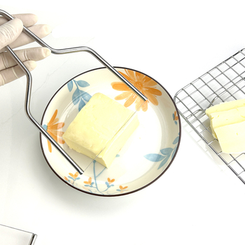 Cuțit din oțel inoxidabil pentru brânză, tăietor foie gras, dispozitiv de stratificare, separator pentru tofu și ouă, unelte pentru cofetărie