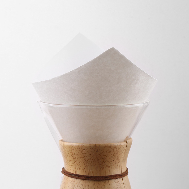 Filtre de cafea pătrate L-BEANS, nealbite, fibre din pulpă de lemn, 40 foi