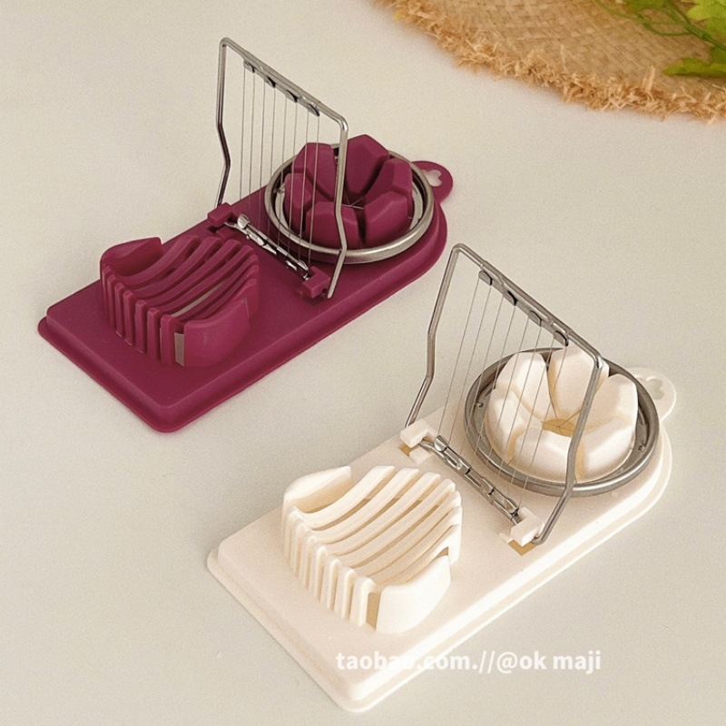 Tăietor multifuncțional pentru ouă, oțel inoxidabil, design modern cu inspirație coreeană, pentru uz casnic