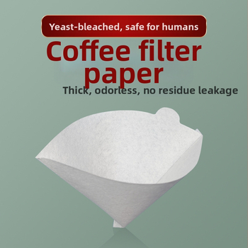 Huilaimei V60 kávové filtre, bielené, 100 listov, pre 2–4 šálky, pour-over filter
