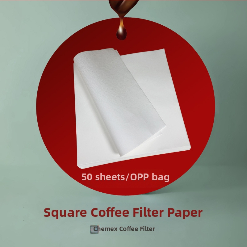Filtr na kávu CHEMEX, štvorcový, 30×30 cm, bielená drevená celulóza, na ručné zalievanie