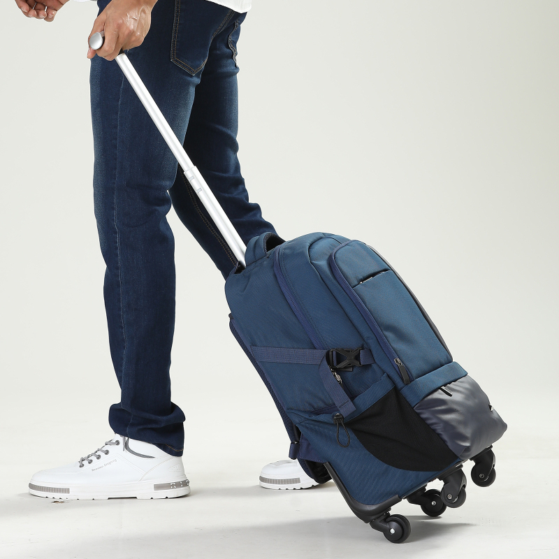 Aowang poslovni ruksak s kotačićima, unisex putni ruksak, vodootporan najlon, 20-inča, 36–55 L