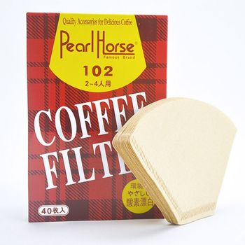 V01102 Filtru conic de cafea din pulpă de lemn brut, pentru moka pot și infuzie la rece