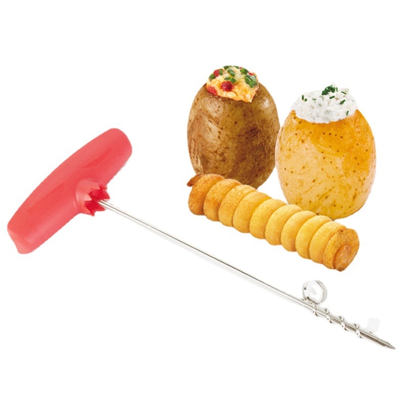 VELEKA instrument pentru săpat în cartof și tăiere în spirală, tăietor în formă de floare, cuțit de curățare, ustensilă de bucătărie