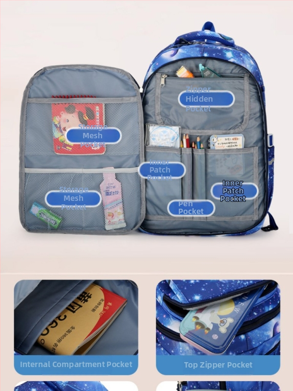 Detský batoh s kolieskami v štýle chladničky pre školák, dizajn na schody, unisex, triedy 3-9