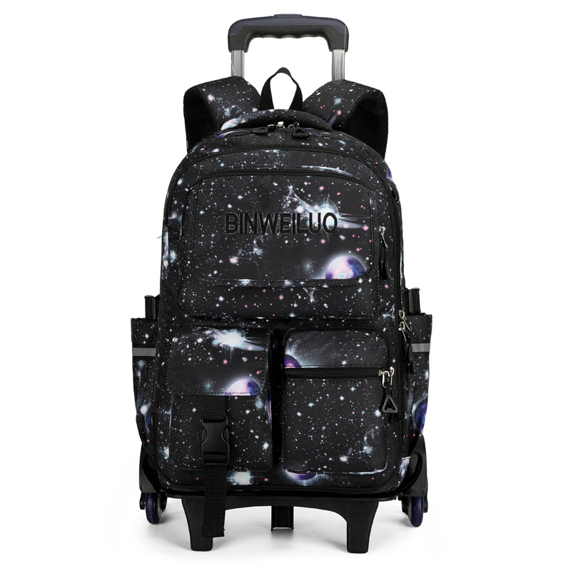 Dječji ruksak s kotačićima u stilu hladnjaka za školu, dizajn za penjanje uz stepenice, unisex, razred 3-9