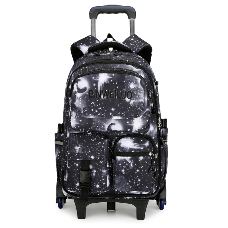 Dječji ruksak s kotačićima u stilu hladnjaka za školu, dizajn za penjanje uz stepenice, unisex, razred 3-9