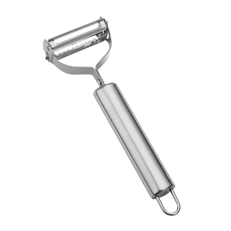 Curățător și răzuitor multifuncțional pentru fructe și legume, din oțel inoxidabil