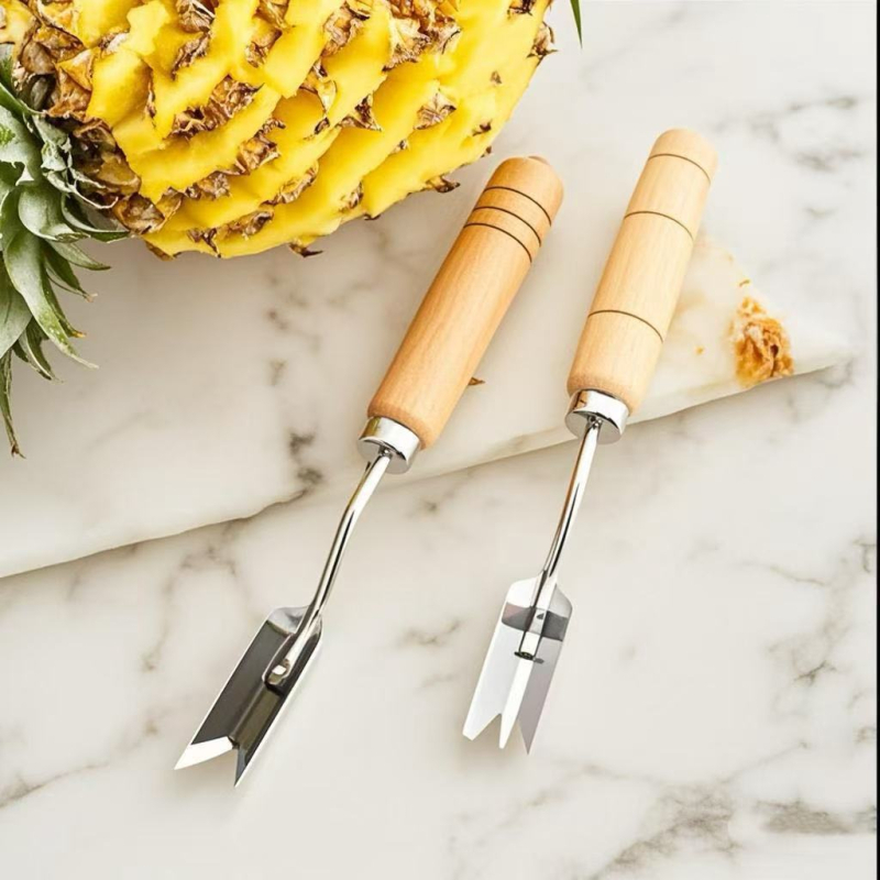 Curățitor de ananas din oțel inoxidabil, cu cuțit și îndepărtător de ochi, răzuitor pentru ananas