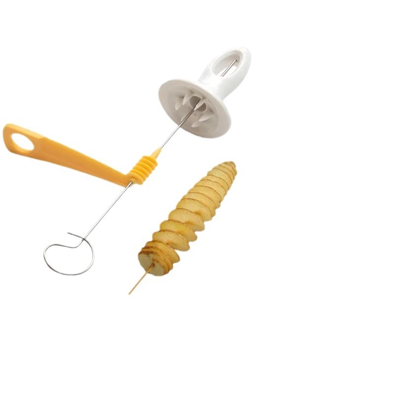 Tăietor de cartofi în spirală, din oțel inoxidabil, instrument de bucătărie