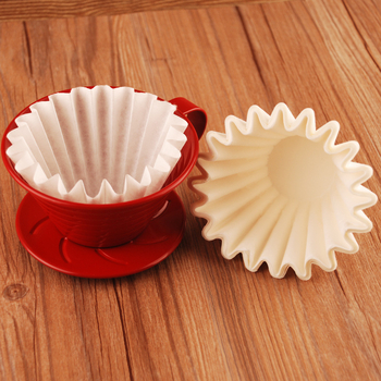 Hartie de filtru cafea, tip american, pentru preparare manuală, filtru de tip picurare cu design ondulat, 50 g
