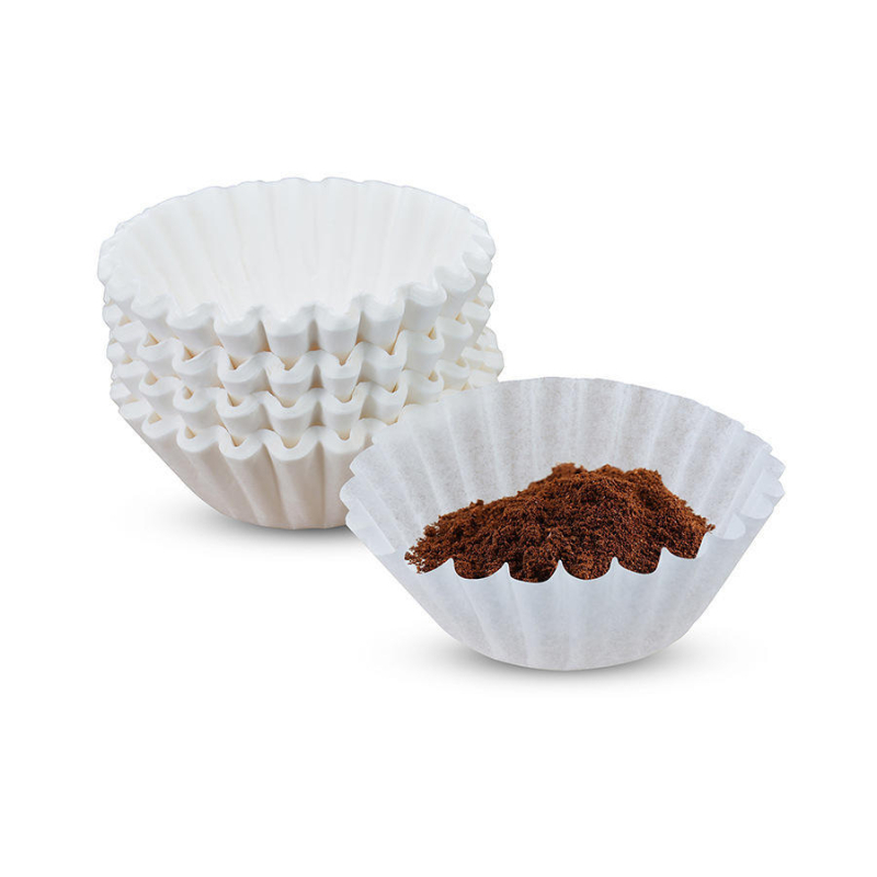 Hartie de filtru cafea, tip american, pentru preparare manuală, filtru de tip picurare cu design ondulat, 50 g