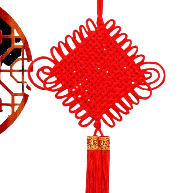 Pandant Feng Shui cu nod chinezesc pentru living, decor de perete interior, ornament festiv cu simbolul norocului, recuzită de dans