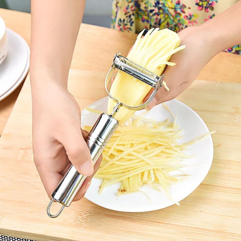 Curățitor rotativ multifuncțional pentru fructe și pepene - oțel inoxidabil