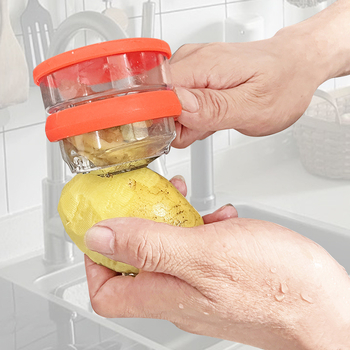 Nah Curățător de legume și fructe multifuncțional cu depozitare integrată pentru bucătărie, fructe și cartofi