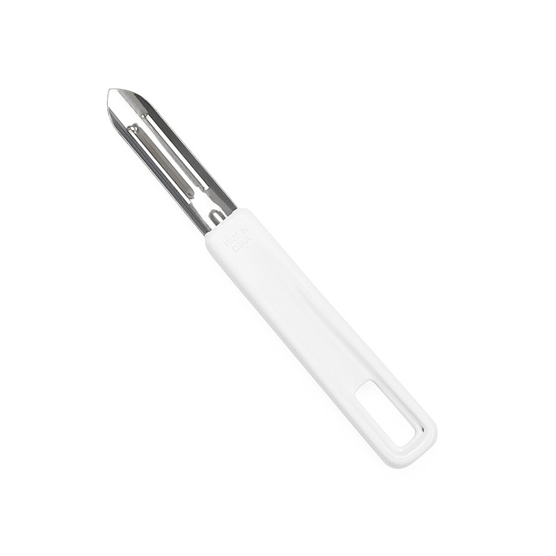 Descojitor din oțel inoxidabil, multifuncțional pentru fructe și legume, lamă dreaptă și descojitor pentru cartofi dulci – ustensilă de bucătărie