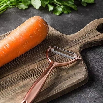Cuțit de decojit din aliaj de zinc Nordic pentru bucătărie – pentru fructe, cartofi și legume
