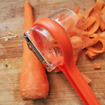 Curățător de fructe și legume cu cutie de depozitare, protecție anti-stropiri