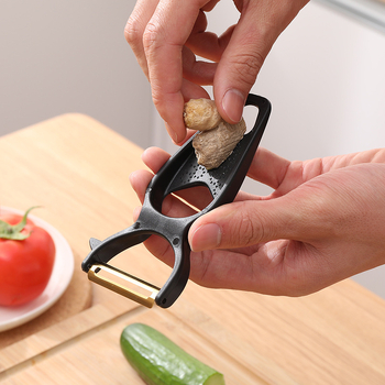 Cuțit de decojit multifunctional pentru fructe, mâner din plastic și lamă din oțel inoxidabil