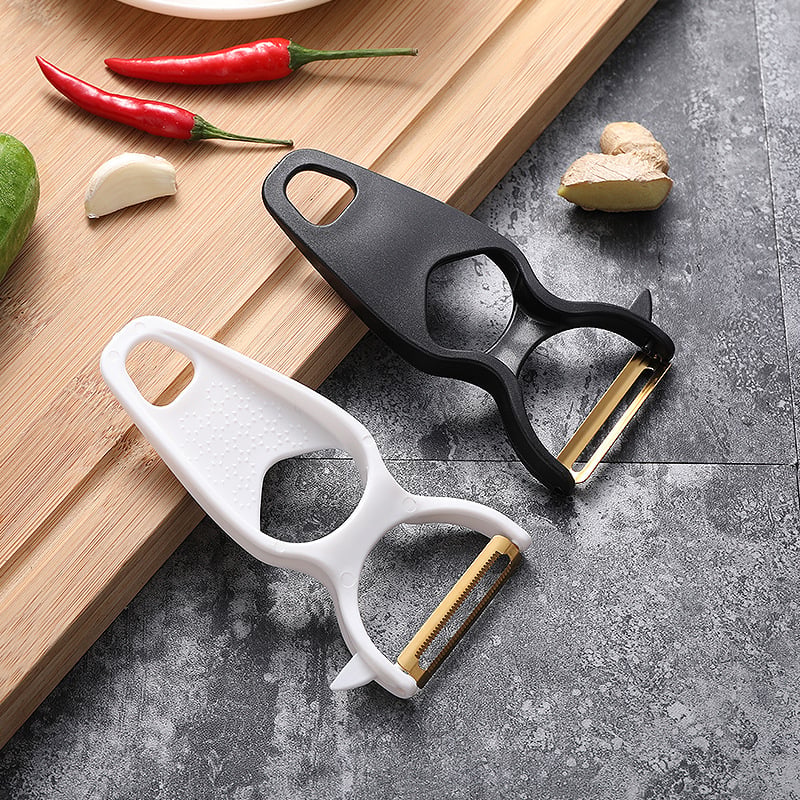 Cuțit de decojit multifunctional pentru fructe, mâner din plastic și lamă din oțel inoxidabil