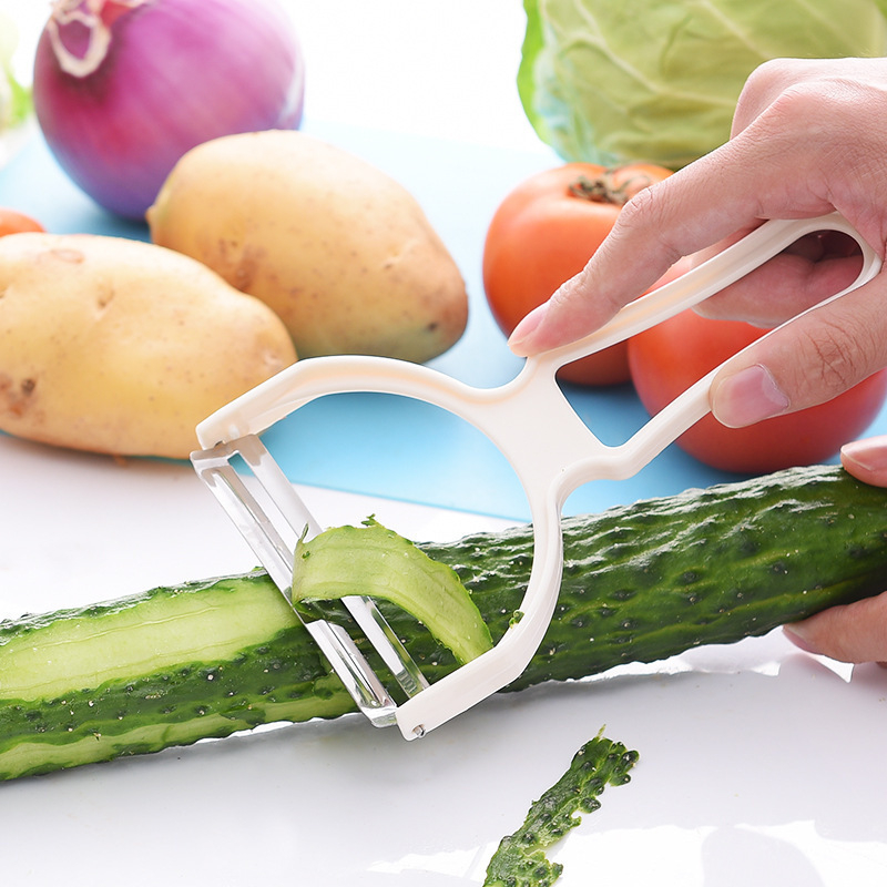ECHO Ustensilă de bucătărie multifuncțională: curățător de legume, răzuitor și cuțit pentru fructe