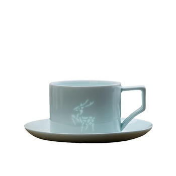 Set de cești și farfurioară de cafea din ceramică, înaltă calitate, ceașcă latte, cutie cadou, personalizare