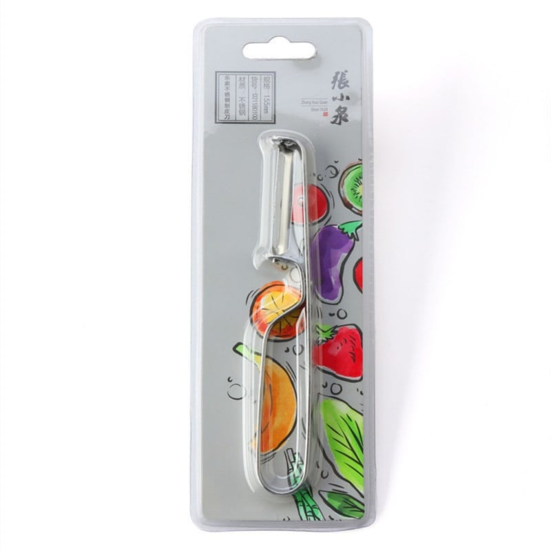 Curățitor de fructe și legume din oțel inoxidabil, complet metalic, gadget de bucătărie