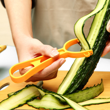 Peeler din oțel inoxidabil cu mâner din plastic pentru fructe și legume
