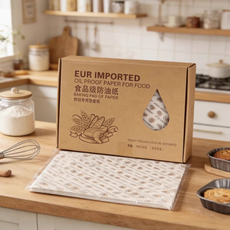 Hârtie de copt alimentară anti-ulei pentru brutării, tavă de unică folosință, hârtie pentru burgeri anti-aderentă, suport absorbant de ulei