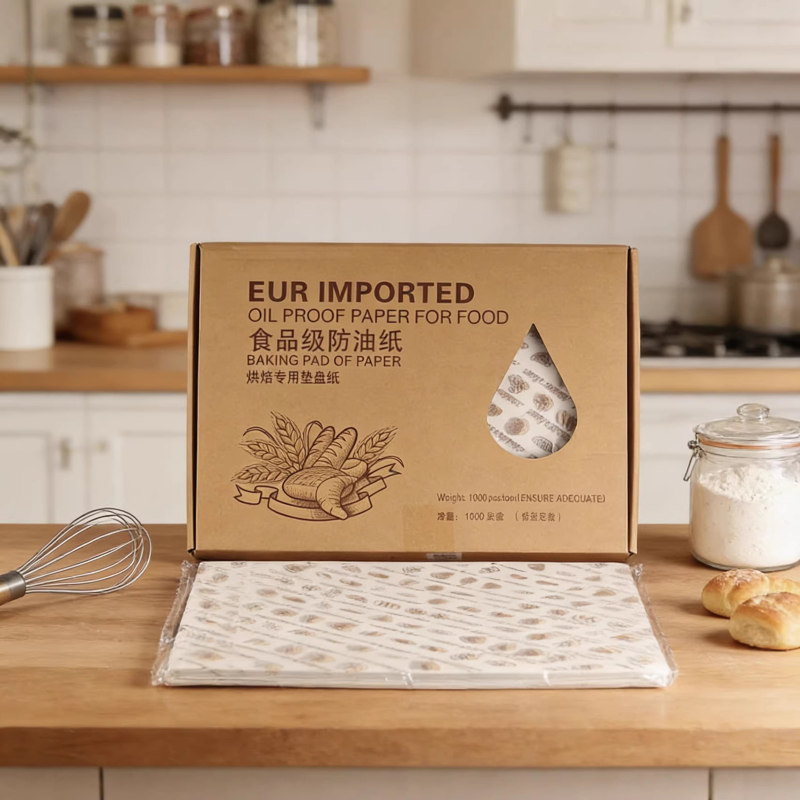 Hârtie de copt alimentară anti-ulei pentru brutării, tavă de unică folosință, hârtie pentru burgeri anti-aderentă, suport absorbant de ulei