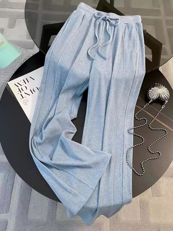 Salt Style Ženski casual dvodijelni set — plavi hoodie s kapuljom i široke hlače
