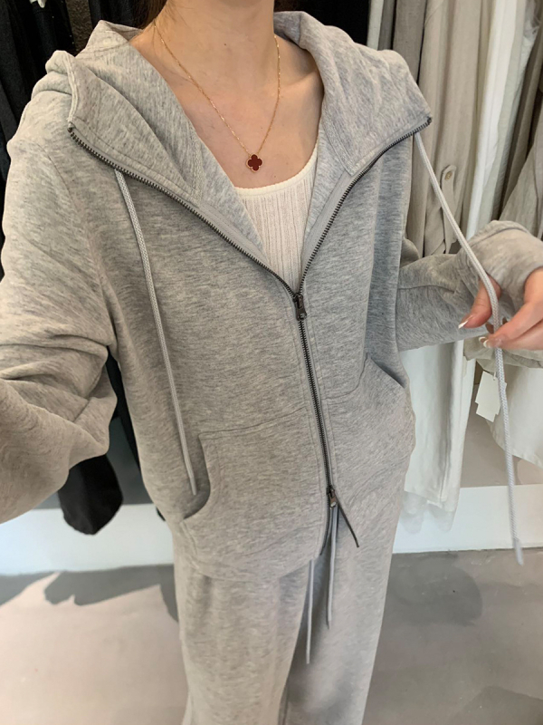 Casual set: jakna od flisa i hlače ravnog kroja, W2436+W2437