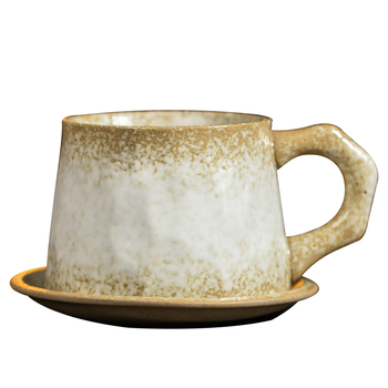 Set european retro din ceramică – ceașcă de cafea cu farfurie, design creativ de suvenir pentru ceaiul de după-amiază